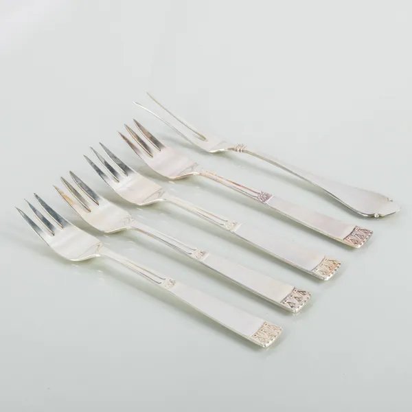 GAFFLAR, 5 st, silver, Gewe 1990