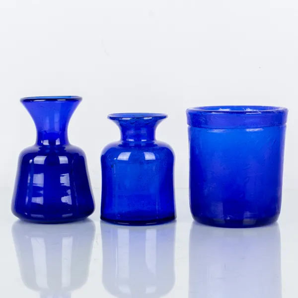 ERIK HÖGLUND, 3 st, vaser, glas, 1900-talets andra hälft