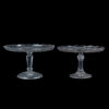 TÅRTFAT, 2 st, glas, 1900-talets första hälft