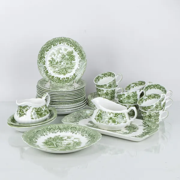 SERVISPORSLIN, 32 del, porslin, Country Style, WH Grindley and Co Ltd., Staffordshire, England