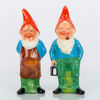 FIGURER, 2 st, lergods, 1900-talets mitt