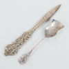 BREVKNIV OCH SKED, silver, 1900-tal