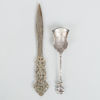 BREVKNIV OCH SKED, silver, 1900-tal