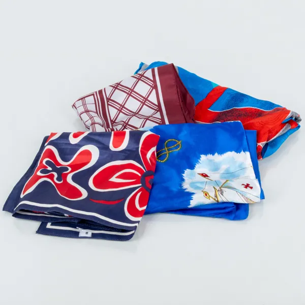 SCARVES, 4 st, siden, 1900-tal