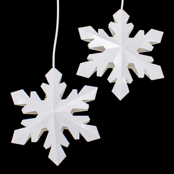 ADVENTSSTJÄRNOR, 1 par, Le Klint, "Snowflake", x-small