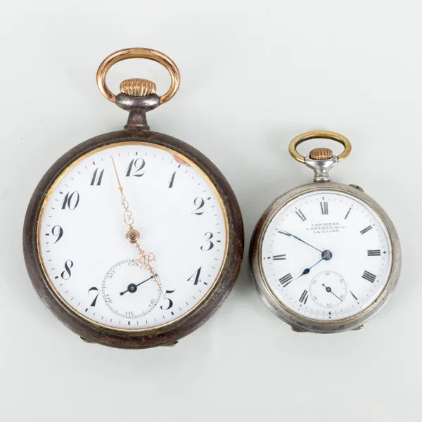FICKUR, 2 st, silver, 1900-talets första hälft