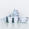 TE- SAMT KAFFEKOPPAR MED FAT, 12 st, porslin, "Ostindia", Rörstrand, 1900-/2000-tal