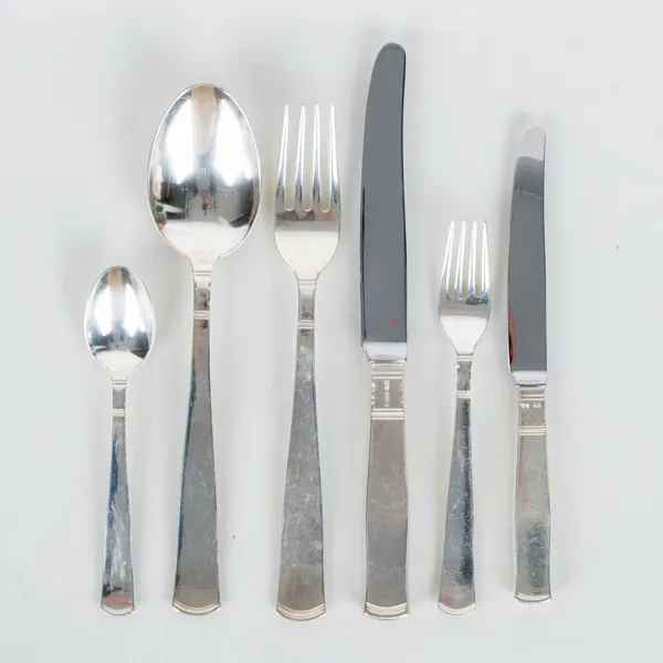 JACOB ÄNGMAN, bestickuppsättning, 56 del, silver, "Rosenholm", GAB, Stockholm