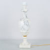 BORDSLAMPSFOT, alabaster, Italien, 1900-tal
