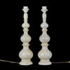 BORDSLAMPOR, 1 par, alabaster, 1900-tal