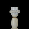 BORDSLAMPOR, 1 par, alabaster, 1900-tal