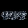 KONJAKSKUPOR, 6 st, glas, "Rondo", Kosta Boda