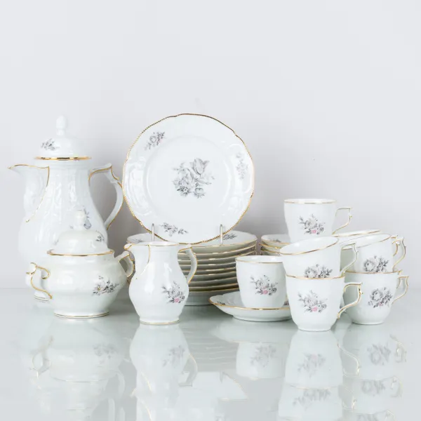 KAFFESERVIS, 21 del, porslin, "Sanssouci", Rosenthal, 1900-talets mitt