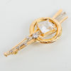 BROSCH, 18k guld, med bla diamanter