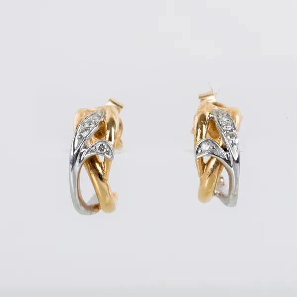 ÖRHÄNGEN, 1 par, 18k guld, trois coleurs, 1900-/2000-tal
