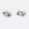 ENSTENSÖRHÄNGEN, 1 par, 18k vitguld, med briljantslipade diamanter tot ca 0.60 ct