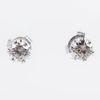 ENSTENSÖRHÄNGEN, 1 par, 18k vitguld, med briljantslipade diamanter tot ca 0.60 ct