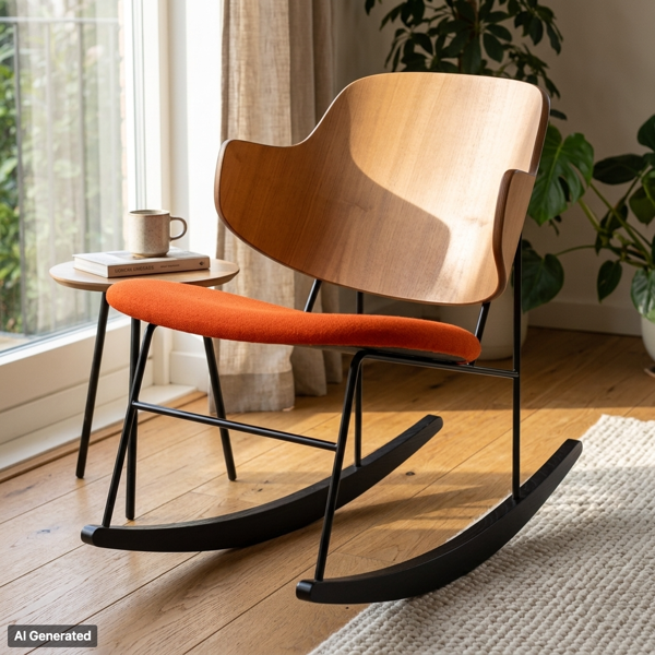 IB KOFOD LARSEN, gungstol, "The penguin rocking chair", för Menu, Danmark