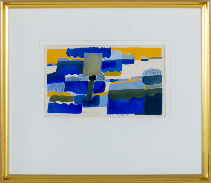 NILS GUNNAR STENQVIST (1934-2005), blandteknik, signerad, 24/VIII/58