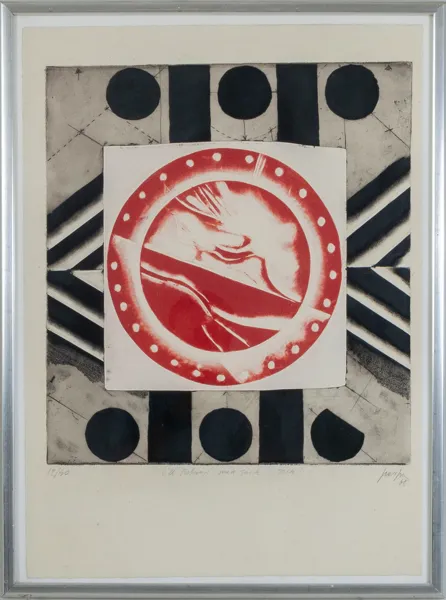GINO SCARPA (1924-2002), färgetsning, signerad och numrerad 12/40