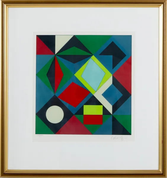 VICTOR VASARELY (1906-1997), färglitografi, signerad och numrerad 137/250
