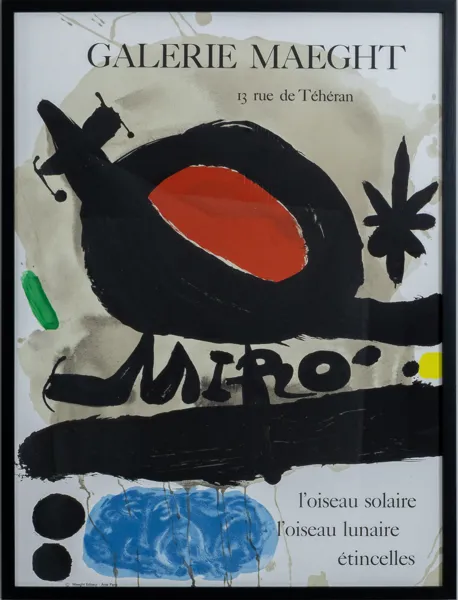 UTSTÄLLNINGSAFFISCH, färglitografi, Maeght Editeur, Arte Paris