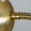 GOLVLAMPA, mässing och trä, 1930-/40-tal
