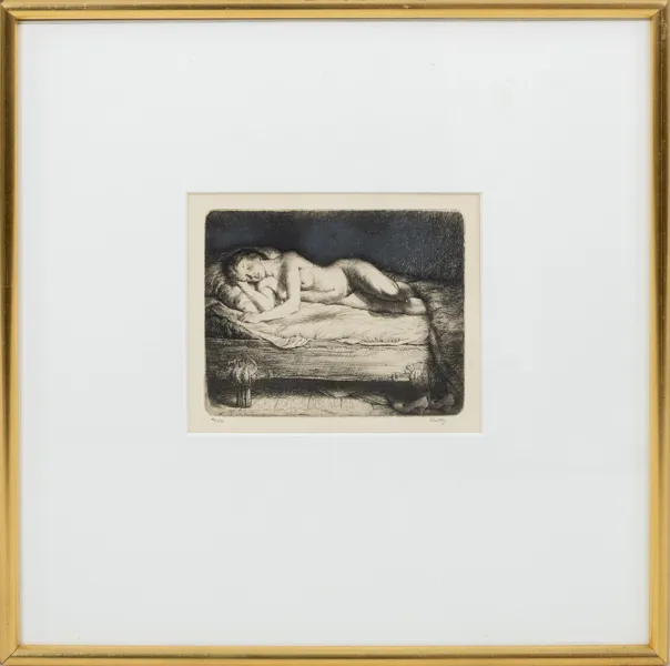 FOLKE GULLBY (1912-1982), etsning, signerad