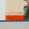 GRAFIKMAPP, 6 blad, bla Valerio Adami, ur mappen "Die Kunst Der Graphik", Die Galerie, Offenbach am Main