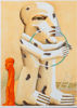 GRAFIKMAPP, 6 blad, bla Valerio Adami, ur mappen "Die Kunst Der Graphik", Die Galerie, Offenbach am Main