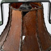 TAKLAMPA, patinerad mässing, 1930-/40-tal