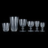GLASSERVIS, 67 del, slipad dekor, 1900-talets mitt