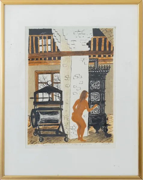 MONA HUSS WALLIN (född 1944), färglitografi, signerat, ptrovtryck