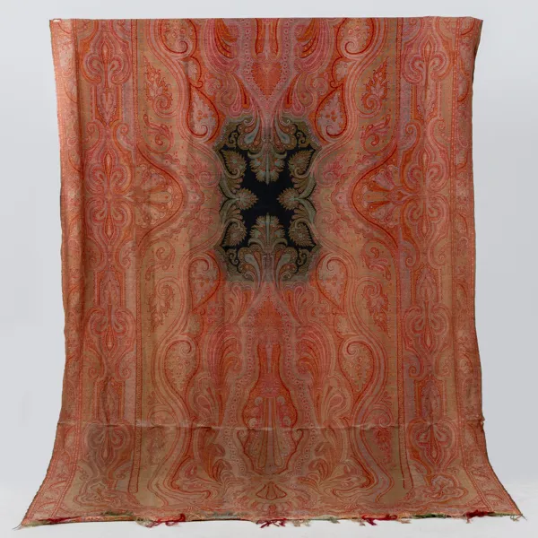VÄVNAD, paisley, ull, 1800-tal