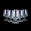 KONJAKSKUPOR, 6 st, glas, 1900-talets andra hälft