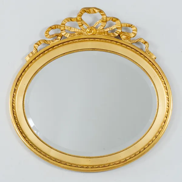 SPEGEL, förgylld och bronserad, gustaviansk stil, 1900-tal