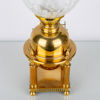 BORDSFOTOGENLAMPA, mässing och glas, Gusum, 1900-tal