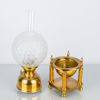 BORDSFOTOGENLAMPA, mässing och glas, Gusum, 1900-tal