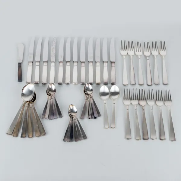 JACOB ÄNGMAN, 51 del, bestickuppsätting, silver, "Rosenholm", GAB, Stockholm, 1960-tal