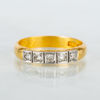 RING, 23k guld, med mindre diamanter, John Petterssons Eftr. Juvelerar AB, Stockholm 1930