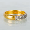RING, 23k guld, med mindre diamanter, John Petterssons Eftr. Juvelerar AB, Stockholm 1930
