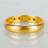 RING, 23k guld, med mindre diamanter, John Petterssons Eftr. Juvelerar AB, Stockholm 1930
