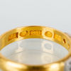 RING, 23k guld, med mindre diamanter, John Petterssons Eftr. Juvelerar AB, Stockholm 1930