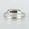 RING, 14k vitguld med vita stenar