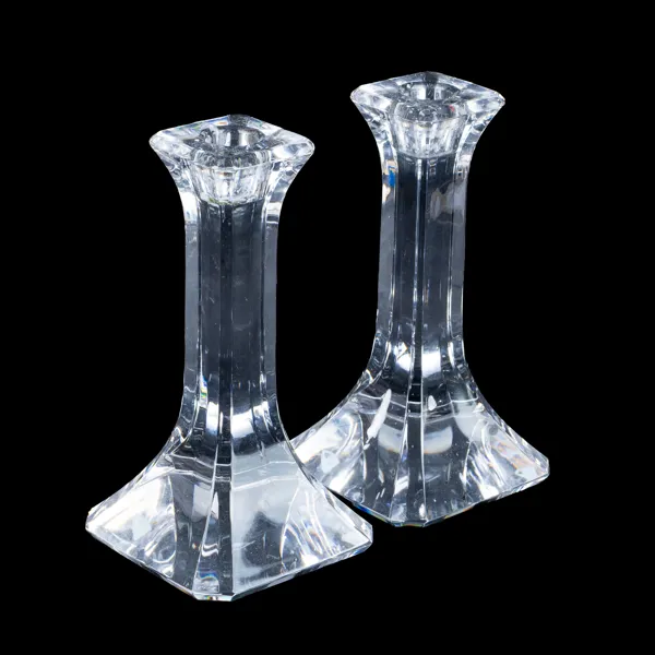 OLLE ALBERIUS, 1 par ljusstakar, glas, "Regina", Orrefors