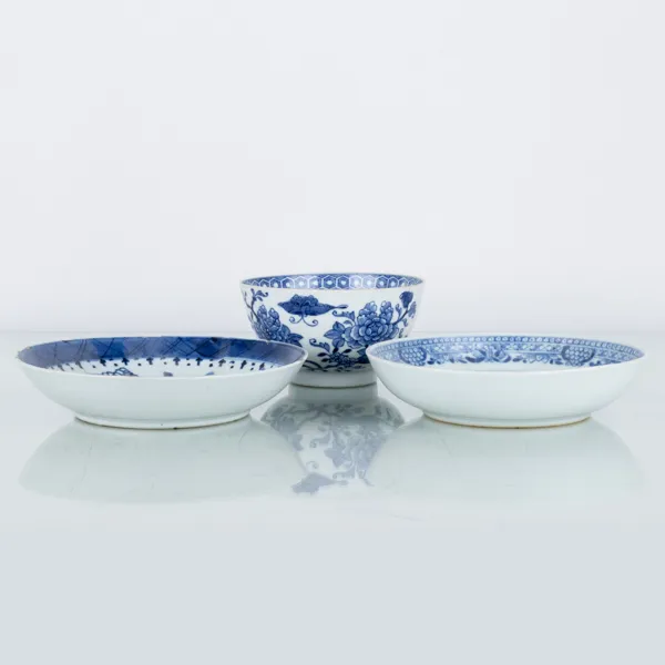 SKÅL SAMT SKÅLFAT, 2 st, porslin, Kina, Qianlong (1736-1795)