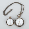 FICKUR, 2 st, silver, bla Longines, 1900-talets första hälft