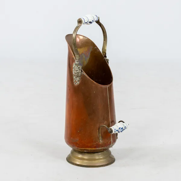 PARAPLYSTÄLL/KOLHÄMTARE, koppar mässing, 1900-tal