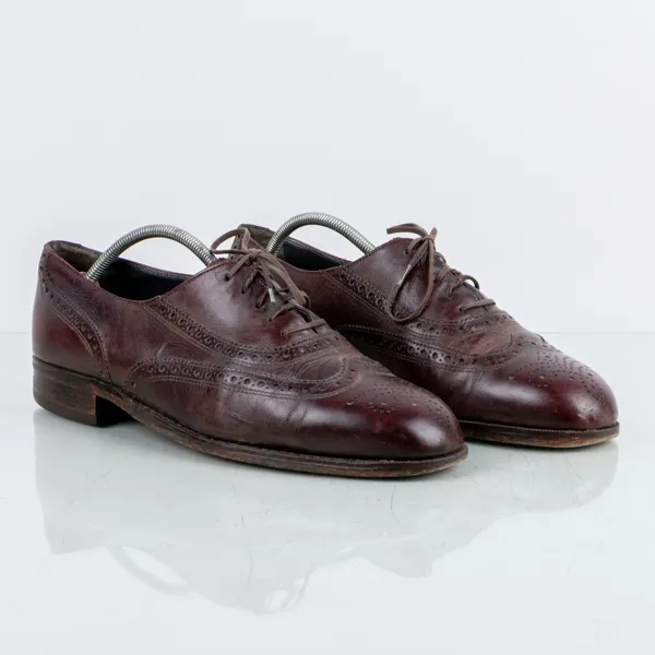 SKOR, 1 par, herr, brogue, Bally Suisse, storlek 8 1/2