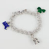 ARMBAND, med berlocker, sterlingsilver